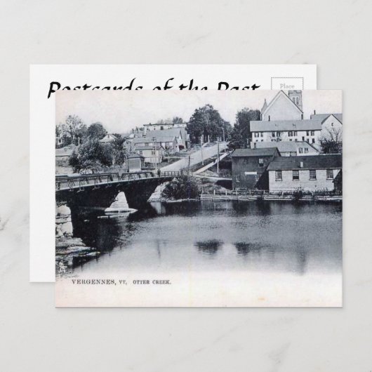 Old Postcard - Vergennes, Vermont, USA Postkarte (Vorne/Hinten)