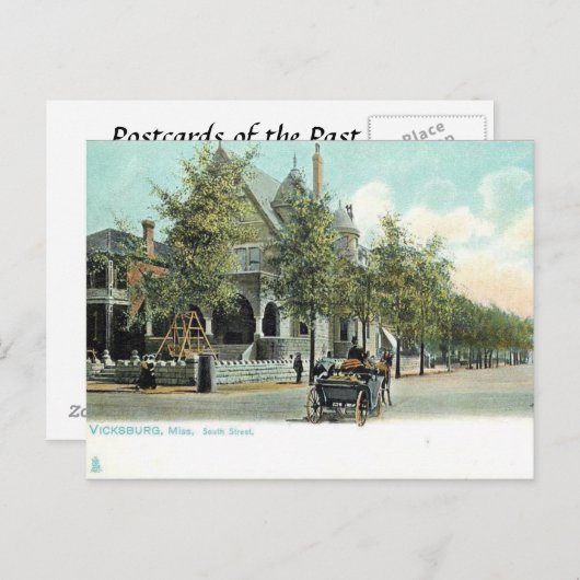 Old Postcard - Vicksburg, Mississippi, USA Postkarte (Vorne/Hinten)