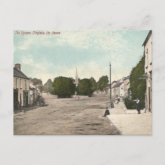 Old Postcard - Virginia, Grafschaft Cavan, Irland Postkarte (Vorderseite)