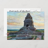 Old Postcard - Völkerschlachtdenkmal, Leipzig Postkarte (Vorne/Hinten)