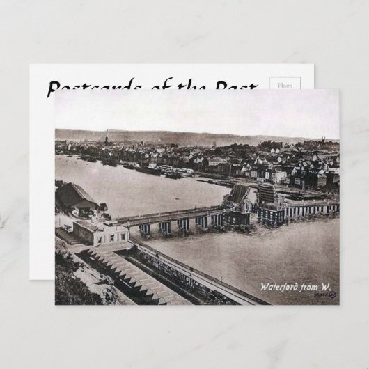 Old Postcard - Waterford, Irland Postkarte (Vorne/Hinten)