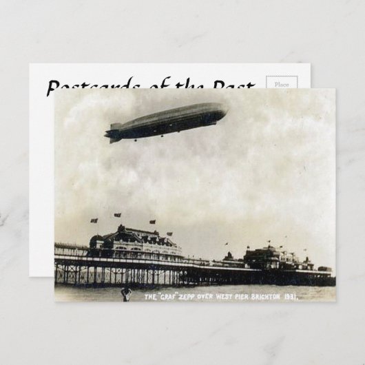 Old Postcard - West Pier, Brighton Postkarte (Vorne/Hinten)