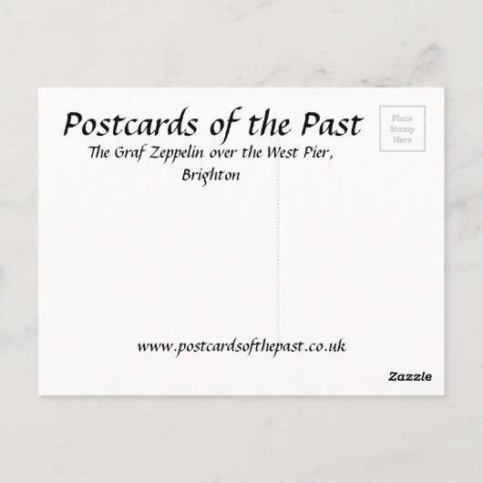 Old Postcard - West Pier, Brighton Postkarte (Rückseite)