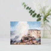 Old Postcard - Whakarewarewa, Rotorua, Neuseeland Postkarte (Stehend Vorderseite)