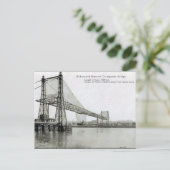 Old Postcard - Widnes & Runcorn Transporter Bridge Postkarte (Stehend Vorderseite)