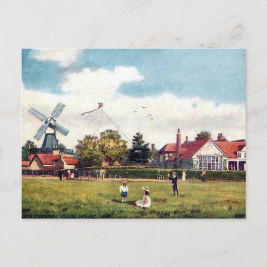 Old Postcard - Wimbledon Common, London Postkarte (Vorderseite)