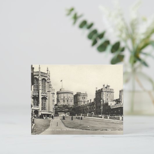 Old Postcard - Windsor Castle Postkarte (Stehend Vorderseite)