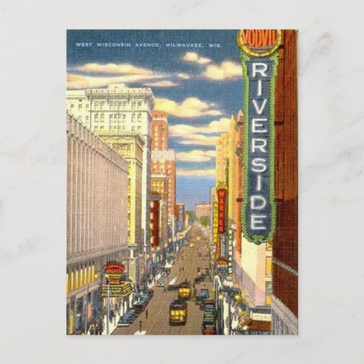 Old Postcard. Wisconsin, USA Postkarte (Vorderseite)