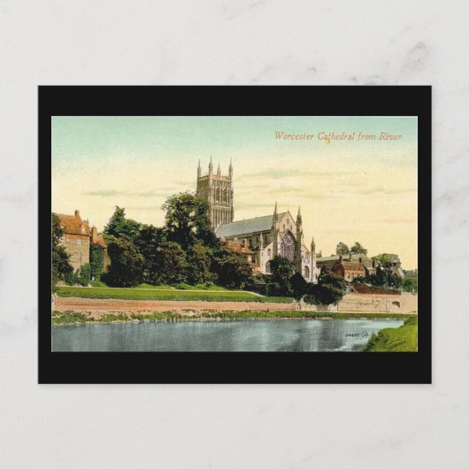 Old Postcard - Worcester Cathedral Postkarte (Vorderseite)