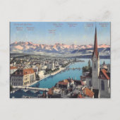 Old Postcard - Zürich, Schweiz Postkarte (Vorderseite)