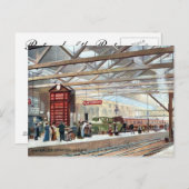 Old Postcards - Waterloo Station, London Postkarte (Vorne/Hinten)