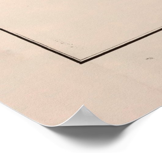 Old Pottstown PA Map (1871) Poster (Ecke)