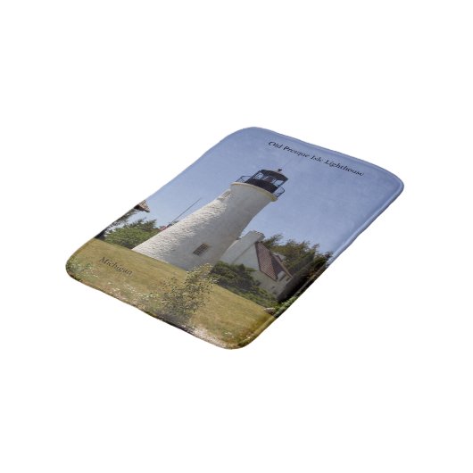 Old Presque Isle Lighthouse Badematte (Schrägansicht)