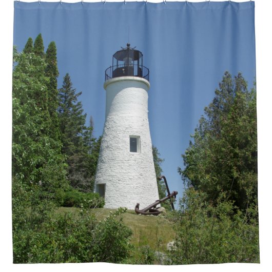 Old Presque Isle Lighthouse Duschvorhang (Vorderseite)