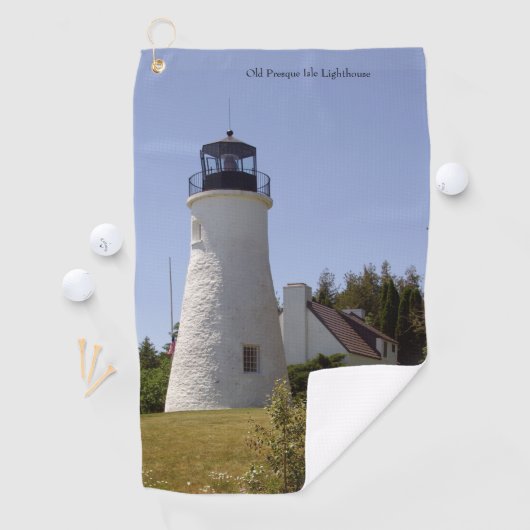Old Presque Isle Lighthouse Golfhandtuch (Insitu)