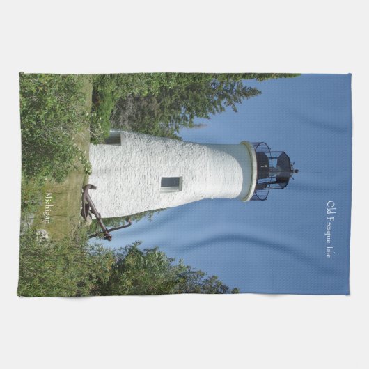 Old Presque Isle Lighthouse Küchentücher (Horizontal)