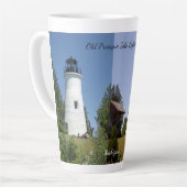 Old Presque Isle Lighthouse Latte Tasse (Linke Ecke)