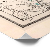 Old Prince Edward Island Map (1925) Poster (Ecke)