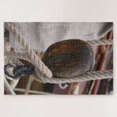 Old pulley boat puzzle (Horizontal)