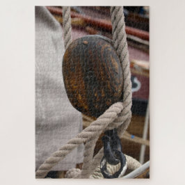 Old pulley boat puzzle