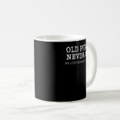 Old Punks Die nie Funny Rock Punk Anarchy Metal Kaffeetasse (VorderseiteRechts)