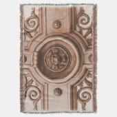 Old Quarter Barcelona Löwe Door Knocker Blanket Decke (Vorderseite Vertikal)