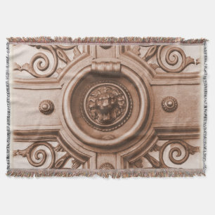 Old Quarter Barcelona Löwe Door Knocker Blanket Decke
