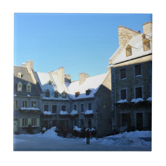 Old Quebec City, Quebec, Kanada Fliese (Vorderseite)
