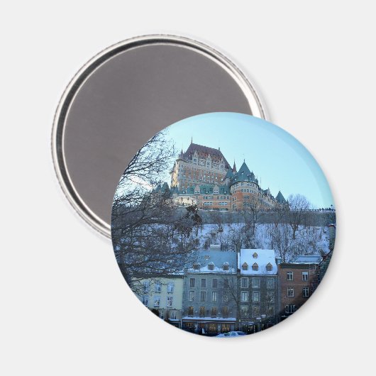 Old Quebec City, Quebec, Kanada Magnet (Vorderseite/Rückseite)