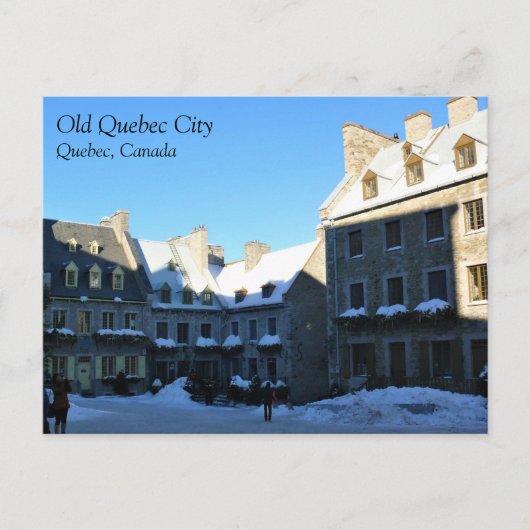 Old Quebec City, Quebec, Kanada Postkarte (Vorderseite)