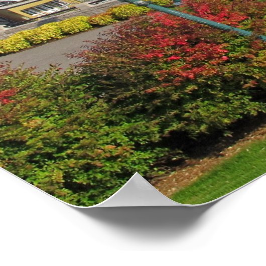 Old Quebec City View Poster (Ecke)