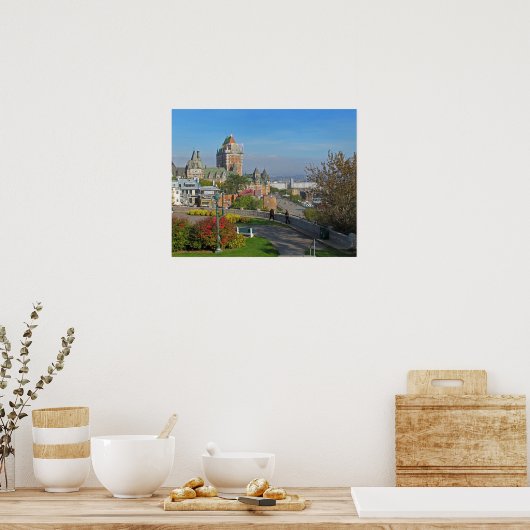 Old Quebec City View Poster (Küche)