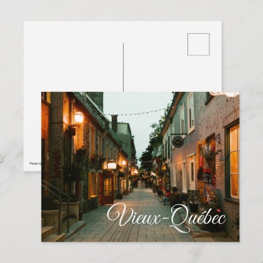 Old Quebec, Kanada Postkarte (Vorne/Hinten)