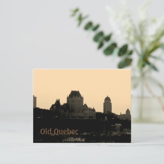 Old Quebec Postkarte (Stehend Vorderseite)