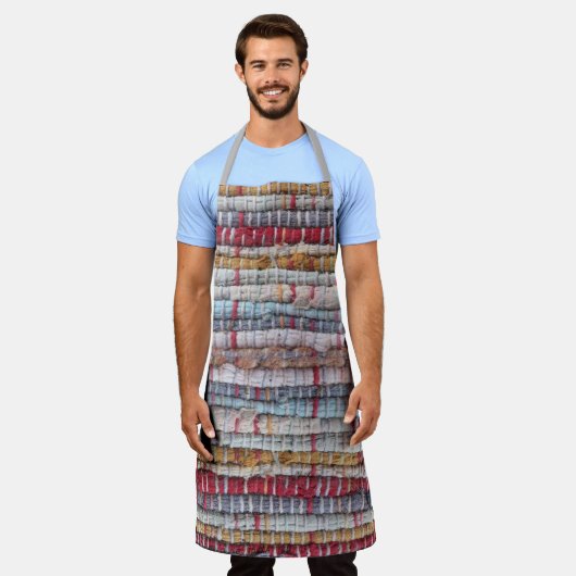 Old Rag Rug Schürze (Getragen)