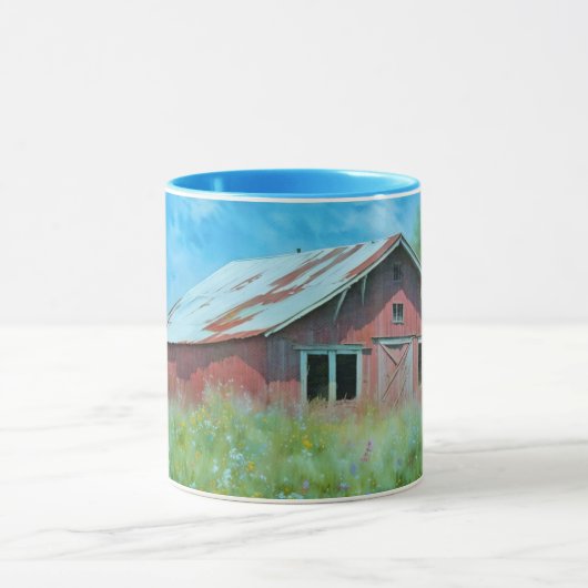 Old Red Barn Art Tassen Cup (Zentrum)