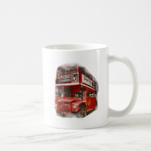 Old Red London Bus Kaffeetasse