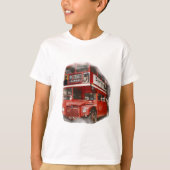 Old Red London Bus T-Shirt (Vorderseite)