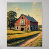 Old Red Texas Barn Digital Poster (Vorne)