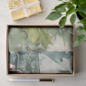 Old Red Truck Frohe Weihnachten Seidenpapier (Geschenk)