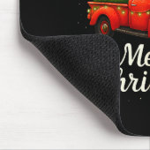 Old Red Truck Santa Hat Xmas Tree Merry Christmas  Mousepad (Ecke)