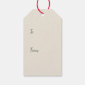 Old Red Truck Weihnachtsgeschenke Tags Geschenkanhänger (Rückseite)