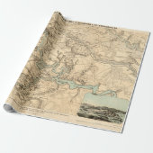 Old Richmond to Petersburg VA Zivil War Map (1864) Geschenkpapier (Ungerollt)