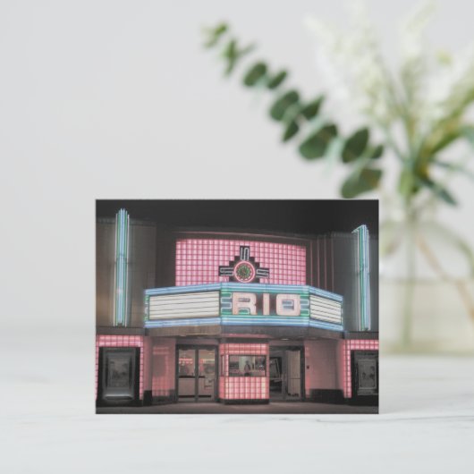 Old Rio Theater Postkarte (Stehend Vorderseite)