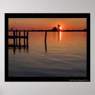 Old Road Bay Sunset Poster