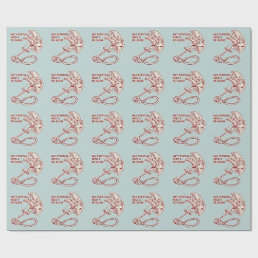 Old Rock Klettercam lustig Geschenkpapier (Flach)