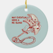 Old Rock Klettercam lustig Keramik Ornament (Hinten)