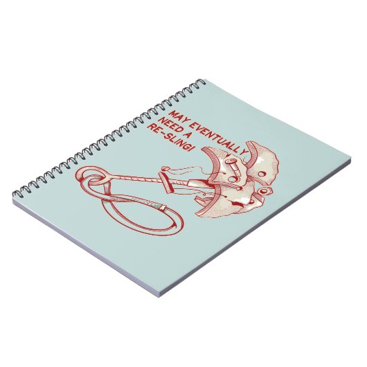 Old Rock Klettercam lustig Notizblock (Linke Seite)