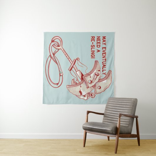 Old Rock Klettercam lustig Wandteppich (Beispiel (Horizontal))