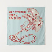 Old Rock Klettercam lustig Wandteppich (Vorderseite)